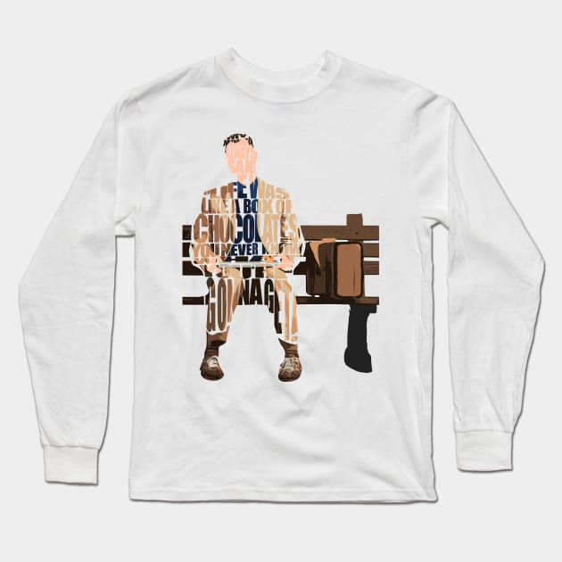 Forrest Gump Long Sleeve T-Shirt by inspirowl
